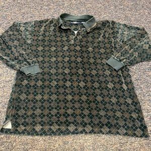 Chereskin Velour long sleeved polo shirt sz. M
